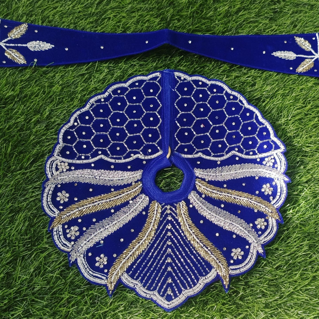 Royal Blue Ladoo Gopal Poshak for Janmashtami