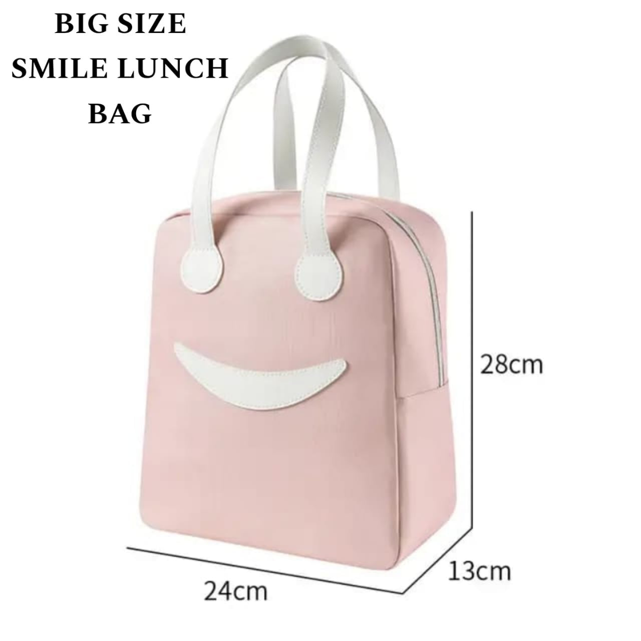 Smiley big size insulated lunch bag