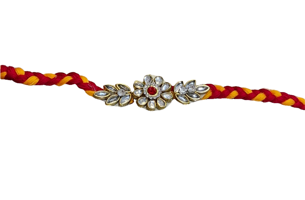 Stone diamond butti moli kalwa beautiful Rakhi pack of 1