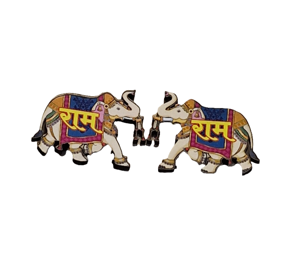 Elephant Rakhi Sohn Soon Puja Door Tag 2 Pairs