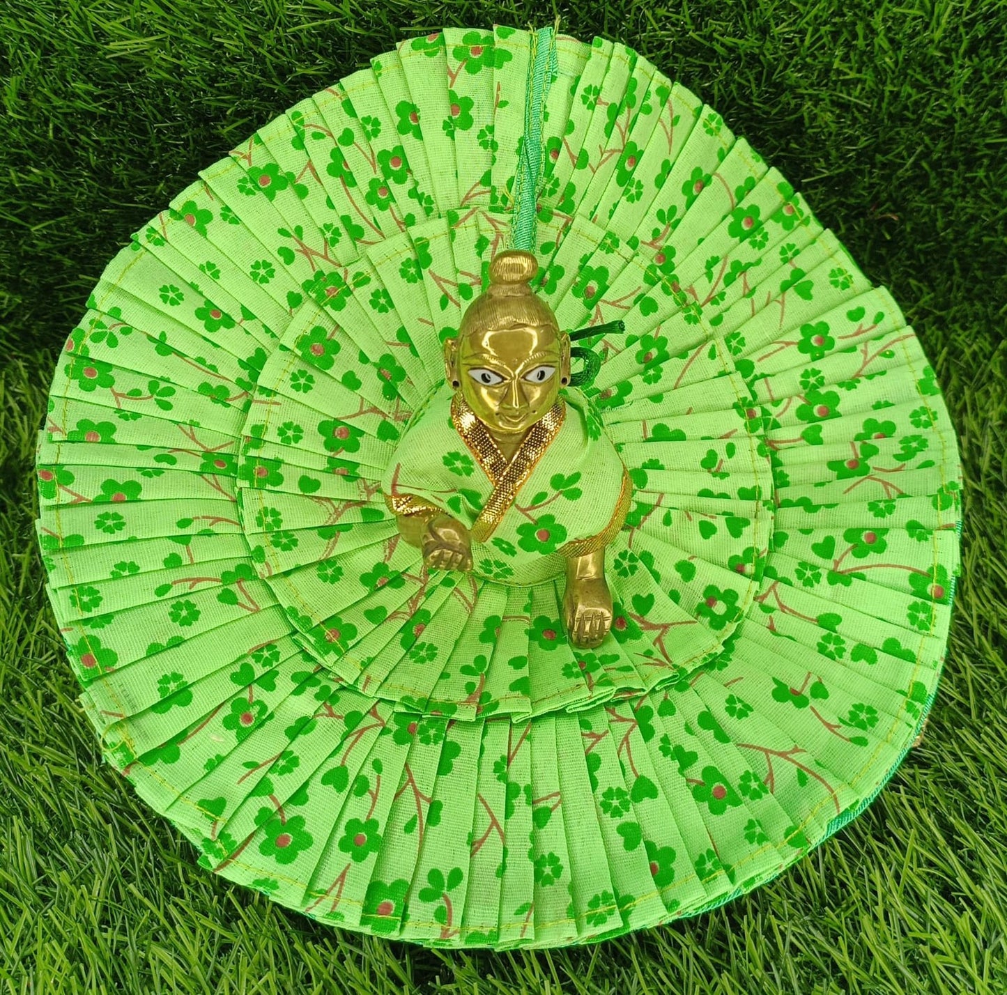 Ladoo Gopalji summer double frill cotton Poshak 🌹