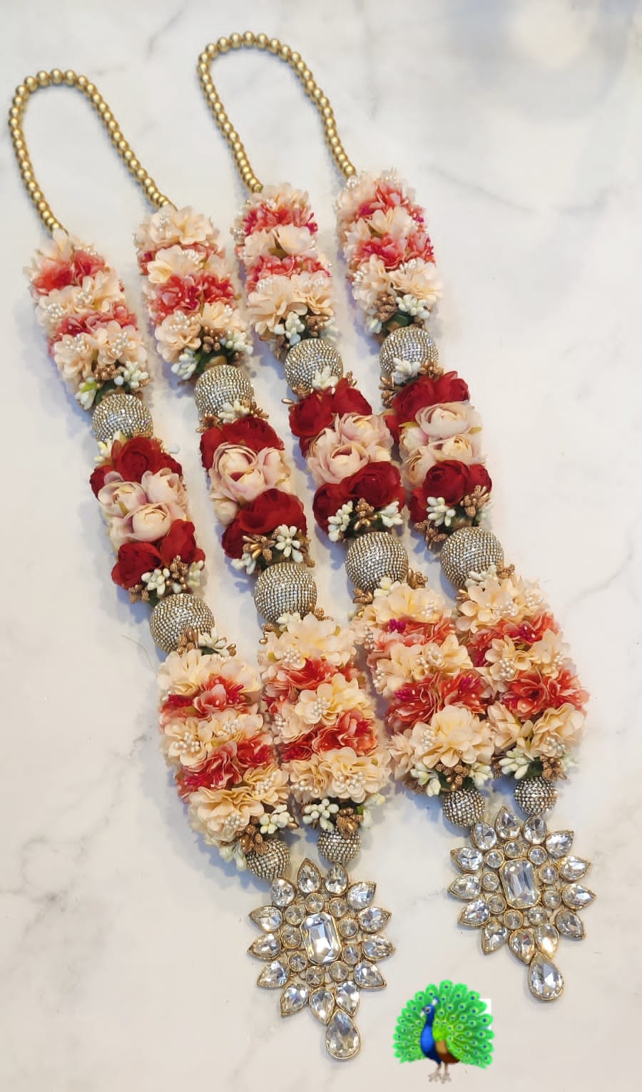 Varmala Jaimala Wedding Garland for Bride and Groom set of 2 size 24*inch