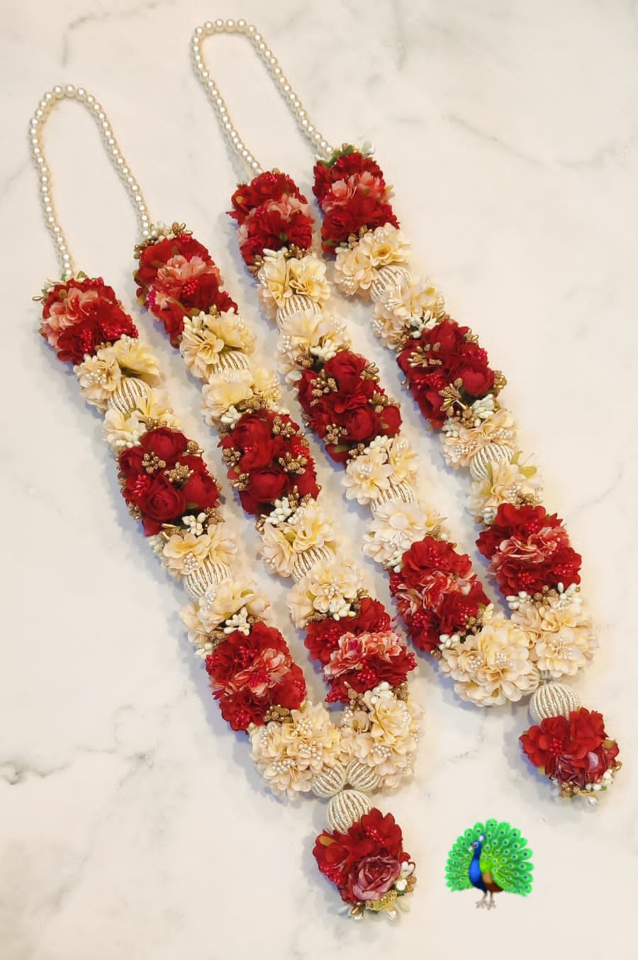 Varmala jaimala Wedding Garland for Bride and Groom set of 2 size 24*inch