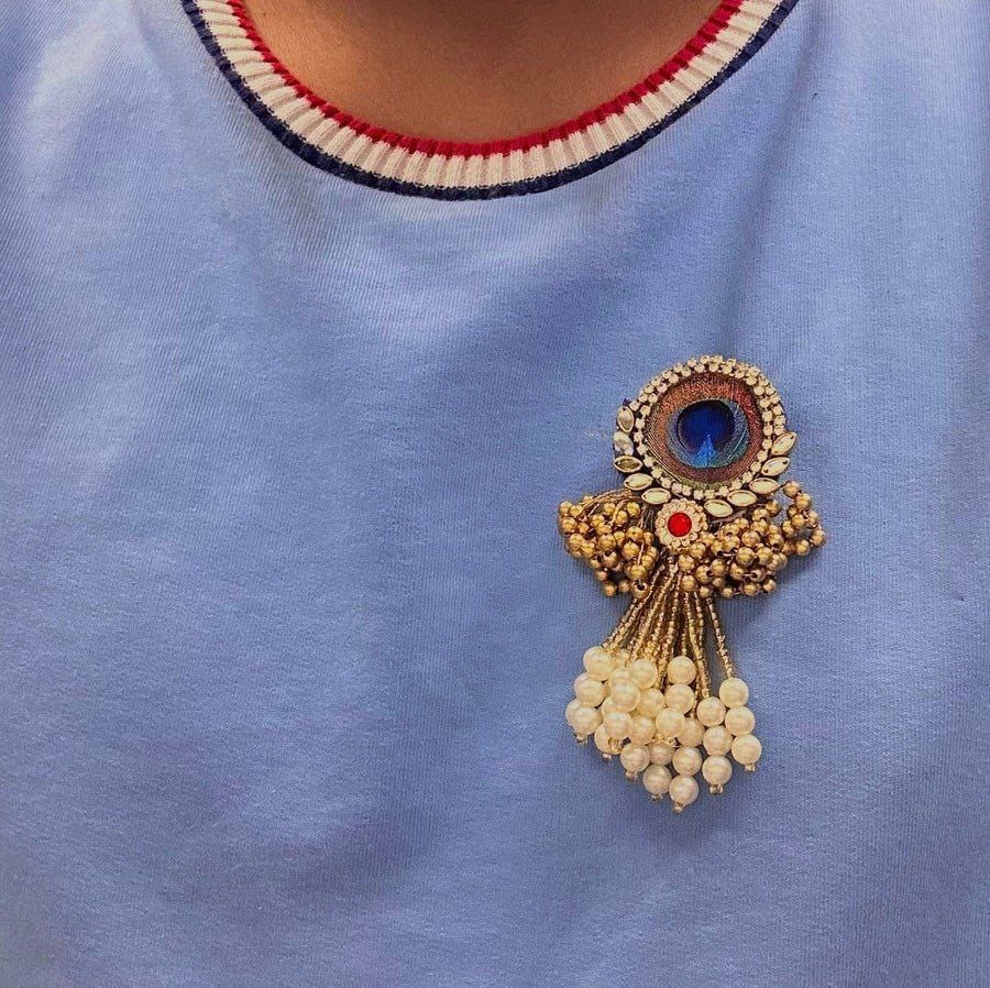 Exclusive mayur pankh broach 🦚 pack of 25