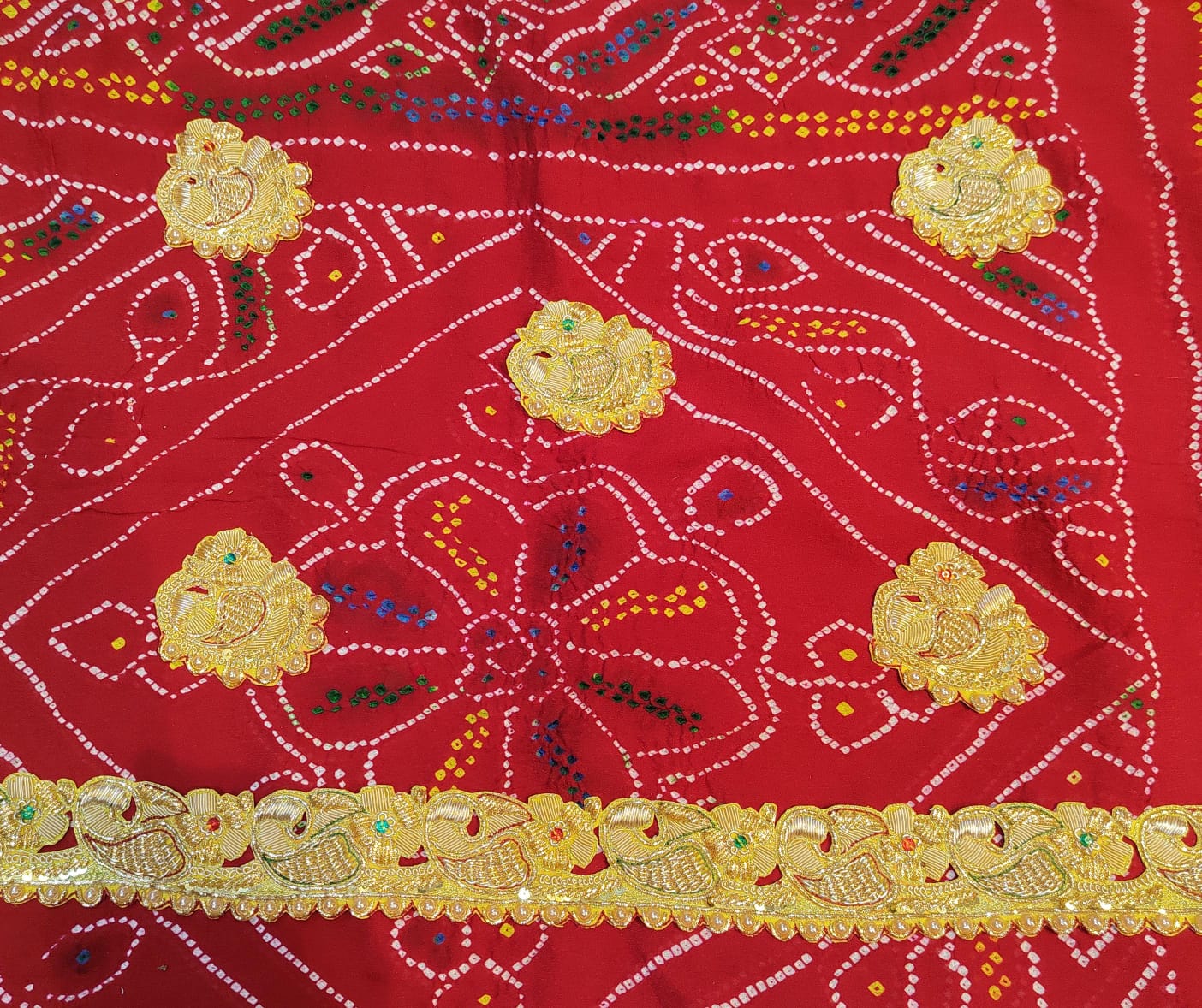 Pure Ojaria bandhej handwork Rajasthani odna/ chunri 🌹