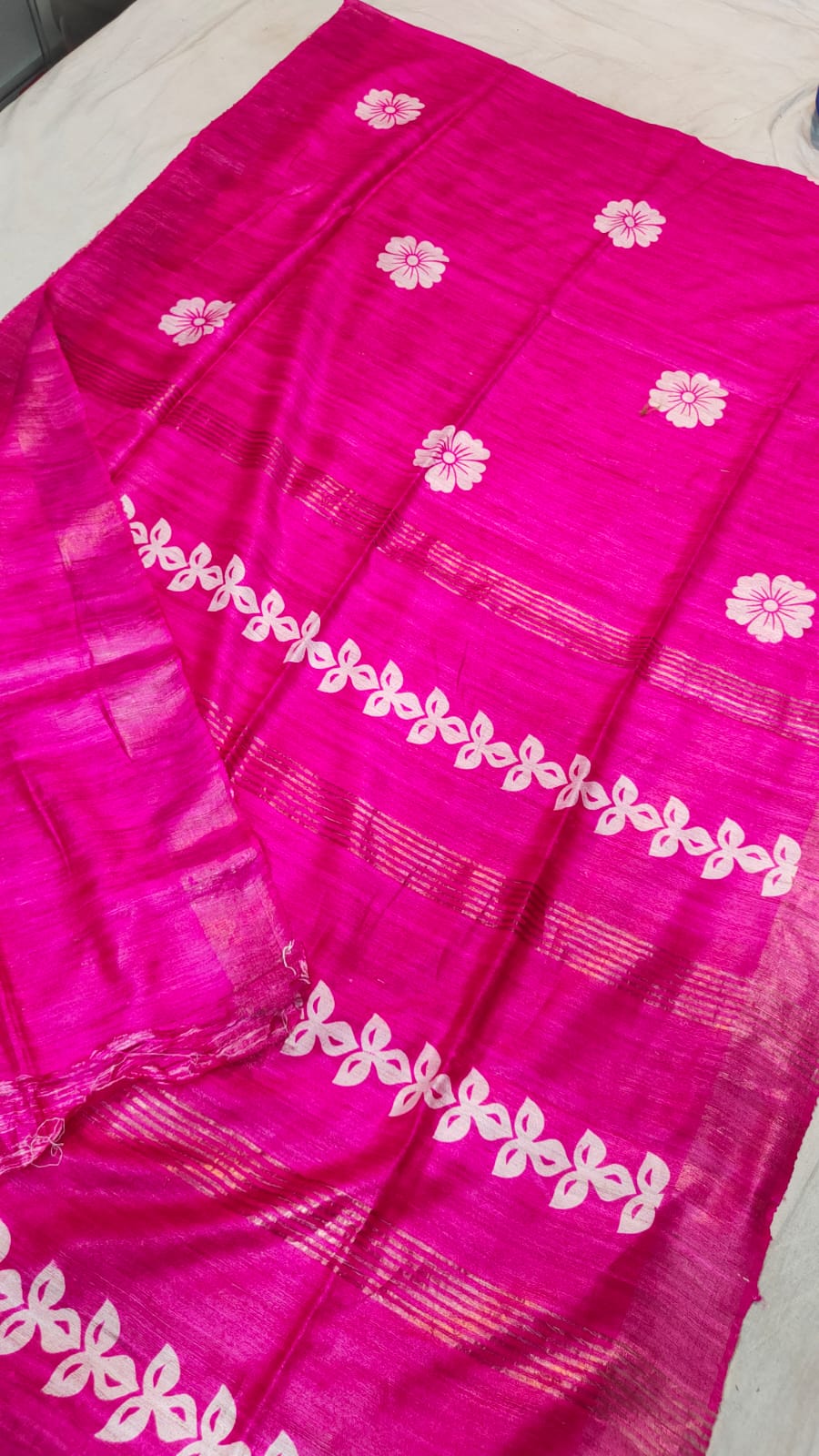 Silkmark Ghicha Tussar silk saree