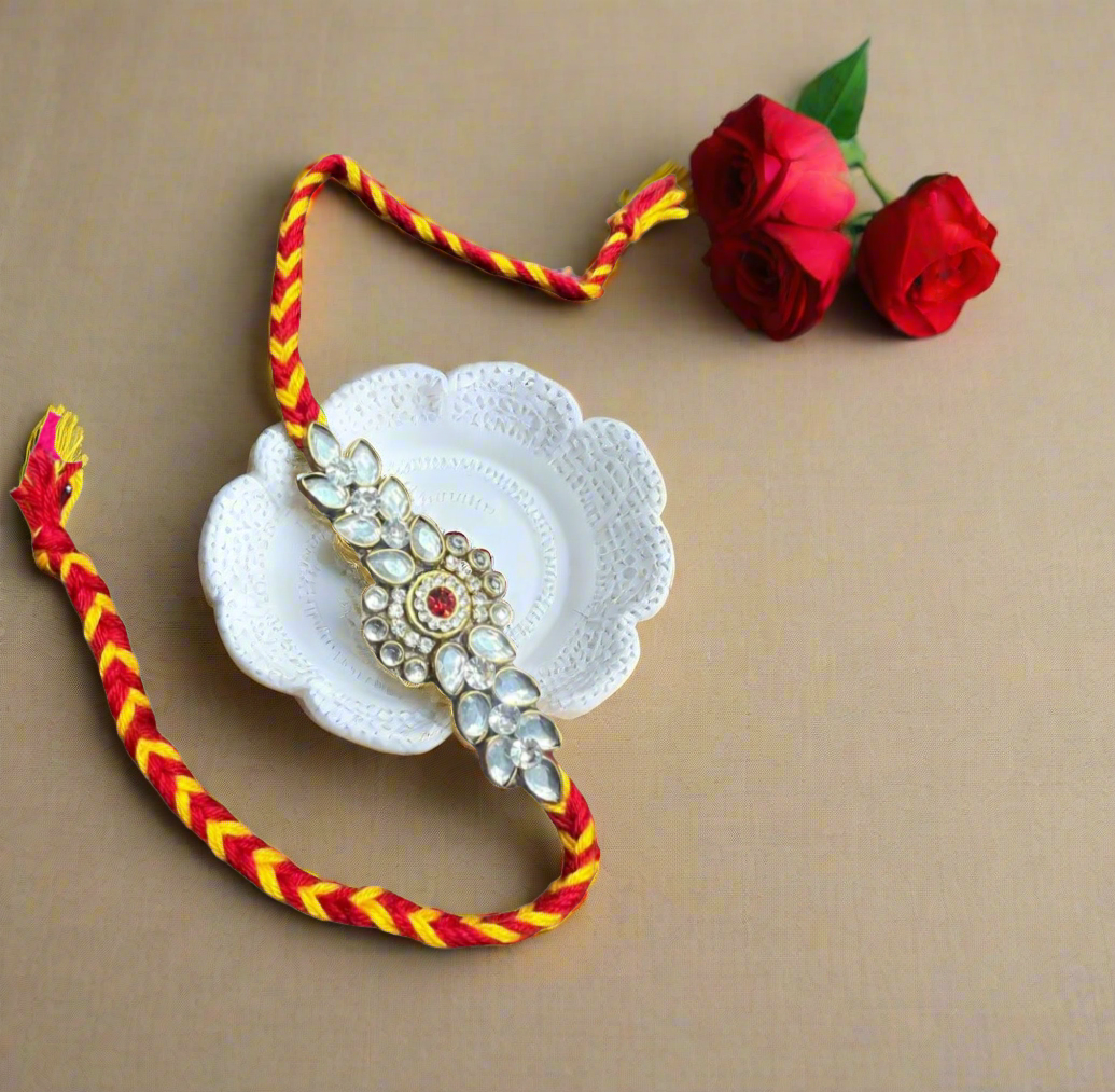 Designer Kundan Kalava(molli) Rakh(pack of 1)