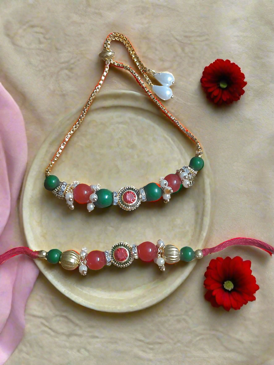 Elegant Bracelet Bhaiya Bhabhi rakhi