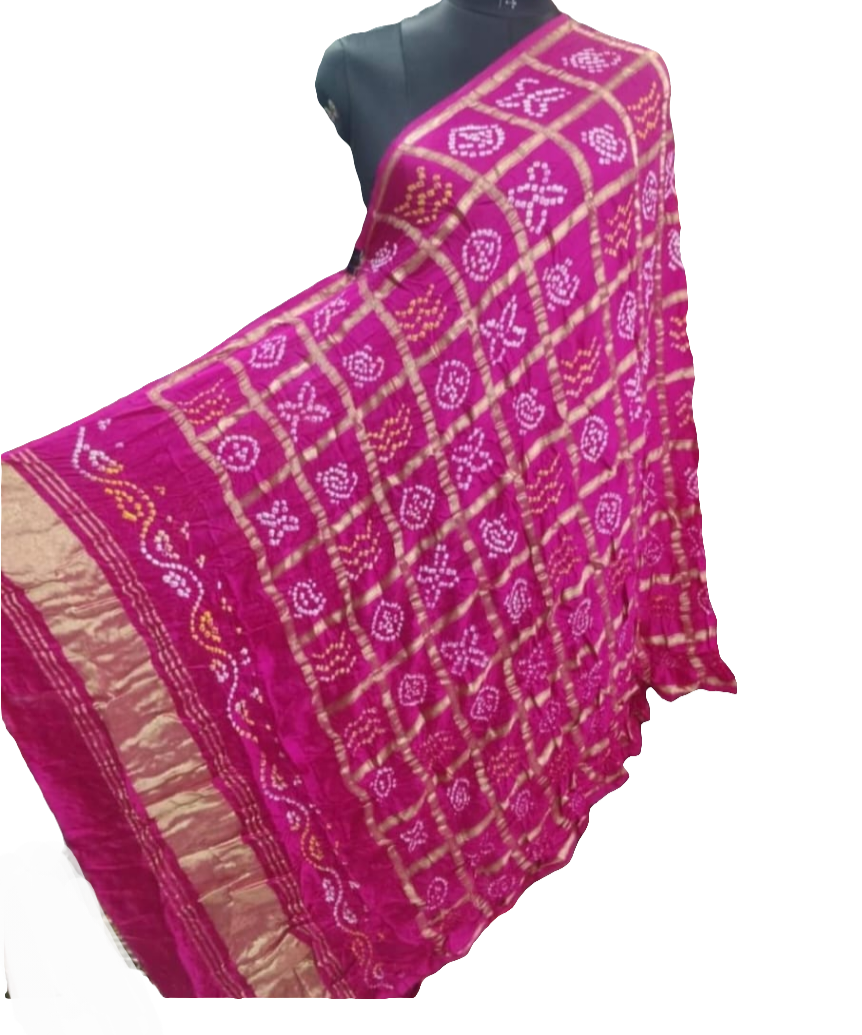 Modal silk Ghatchola Bandhani duppata ✨️