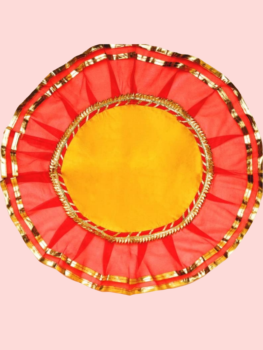 Traditional handcrafted puja Thali cover Thalpose