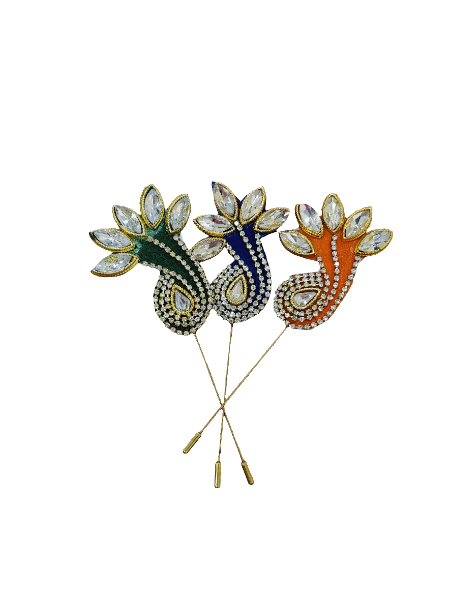 Elegant Broaches for Weddings,poojas and many more_ pack of 20