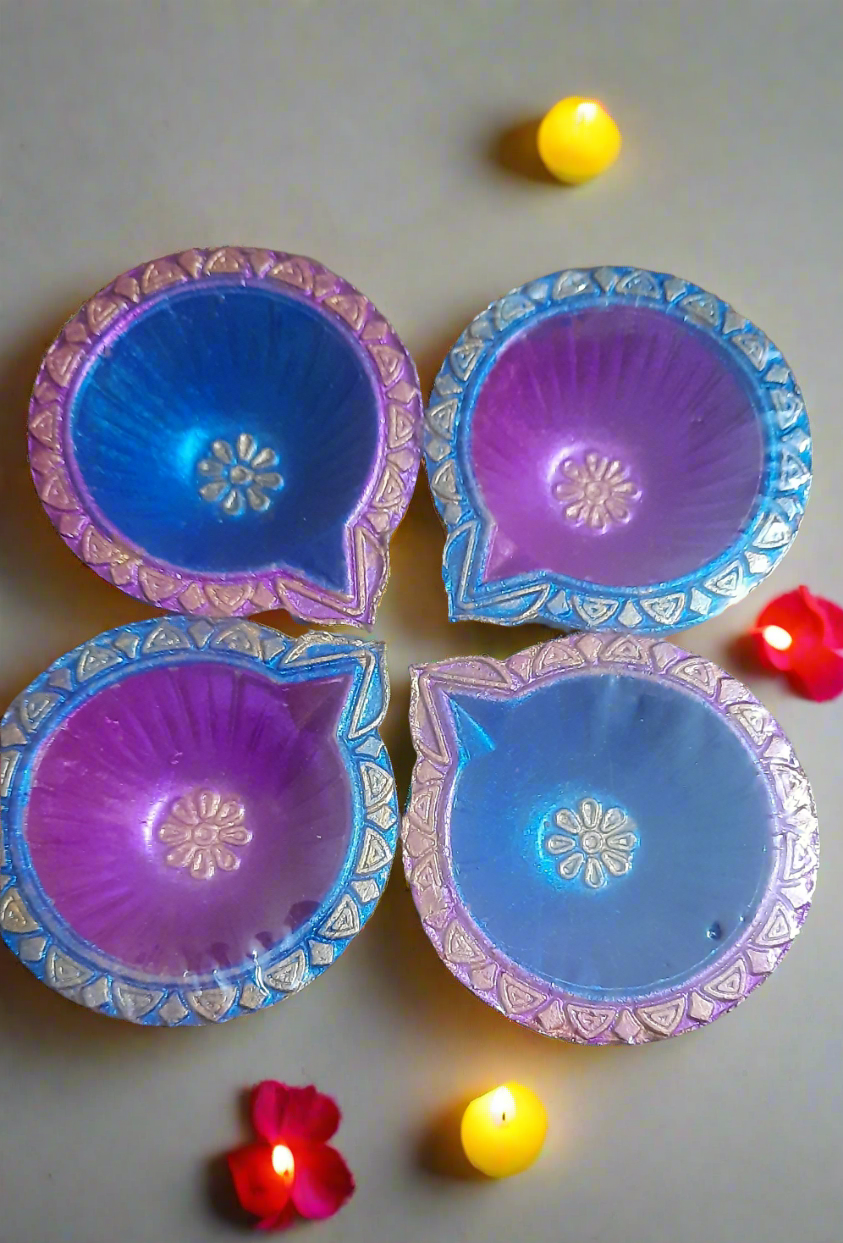 Golden shining ✨ terracotta diya 🪔