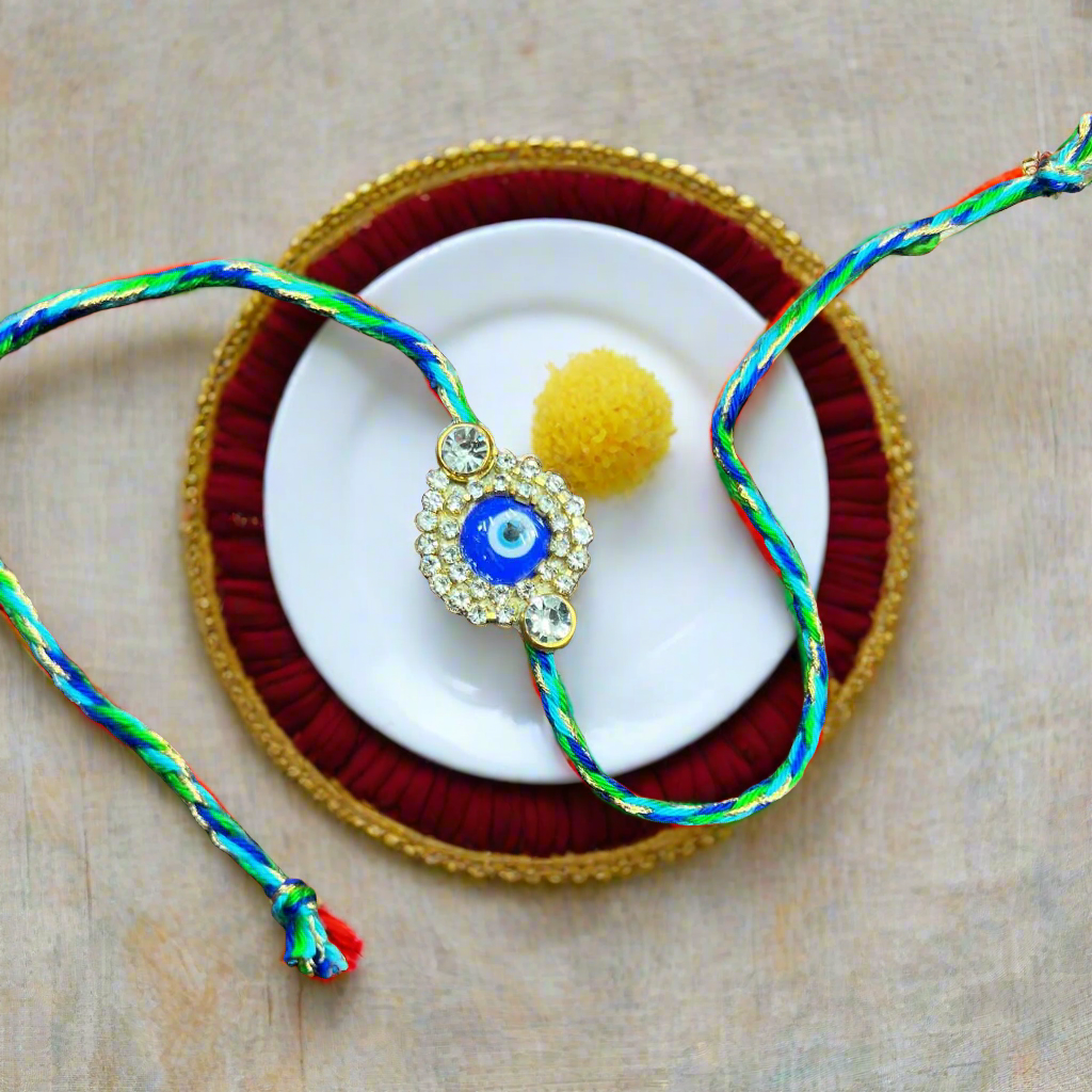 Nazar guard evil eye vibes rakhi
