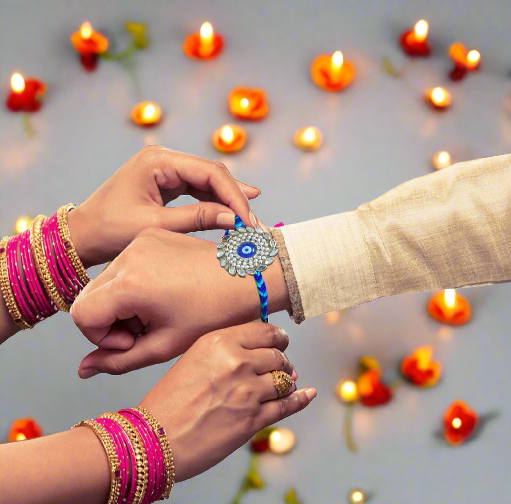 Evil eye vibes rakhi pack of 1