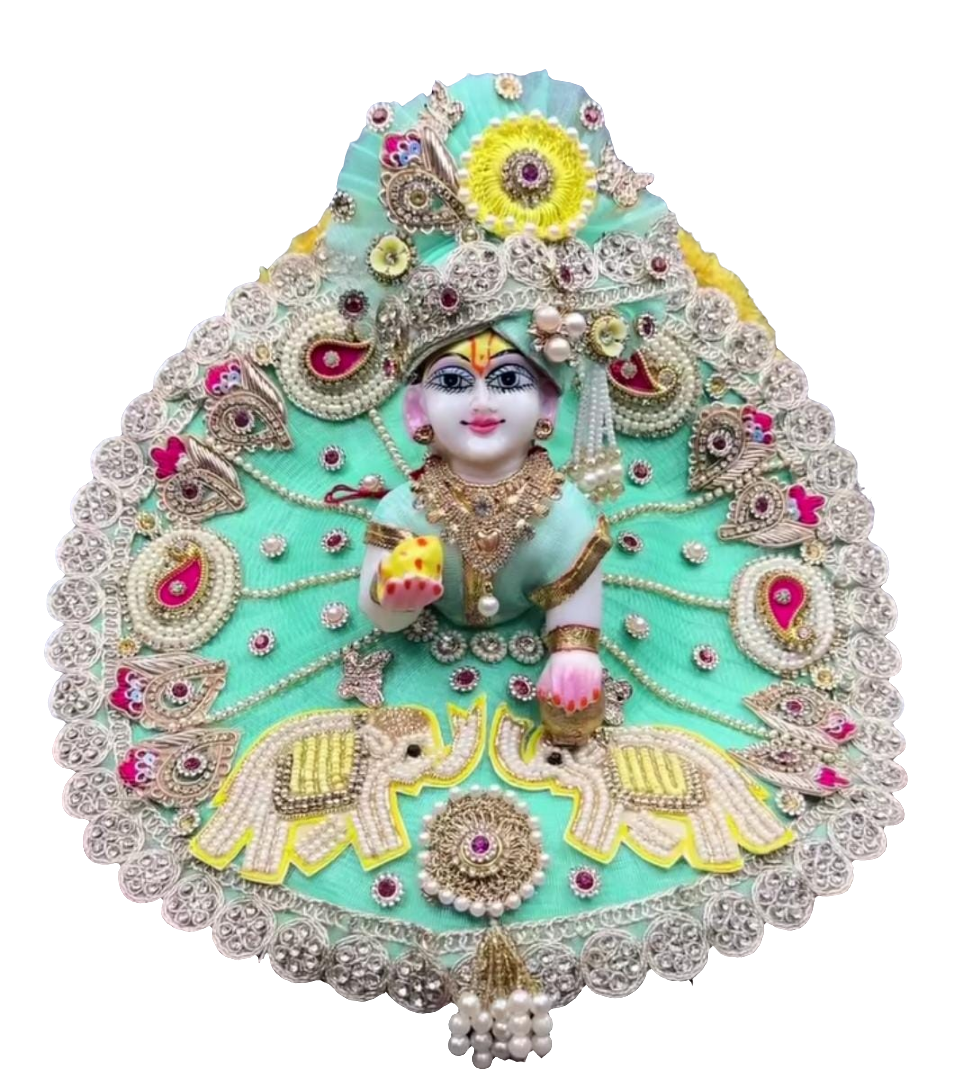 Janmashtami special boutique designer heavy Ladoo gopalji poshak with mukut