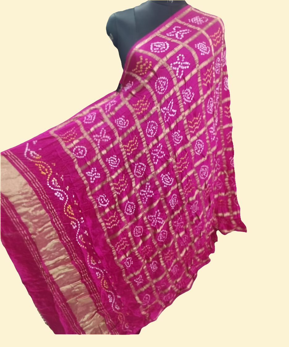 Modal silk Ghatchola Bandhani duppata ✨️