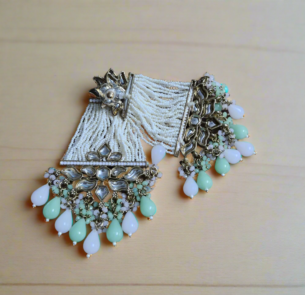 Kundan pearl Dangler Earrings