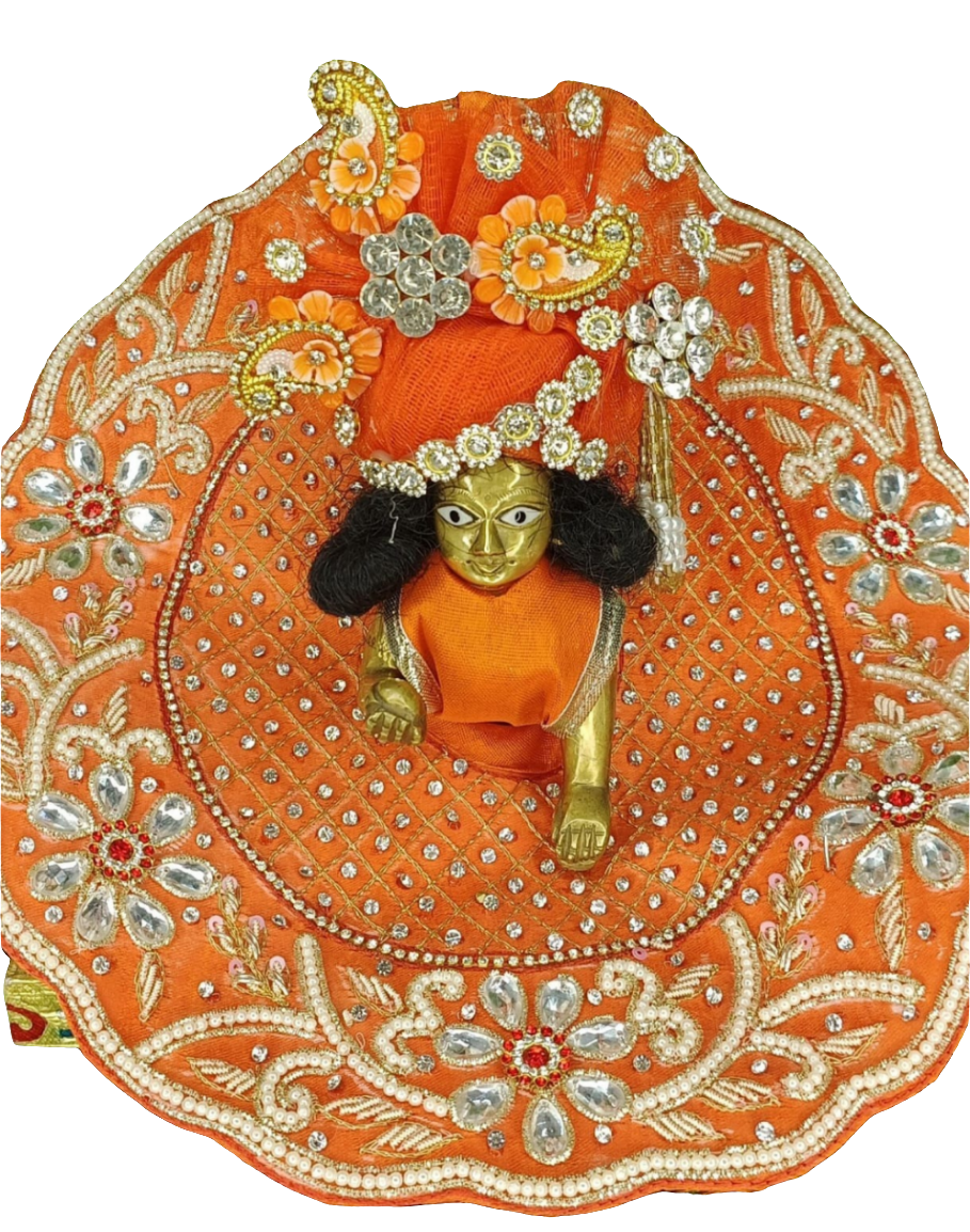 Pitambari Ladoo gopalji poshak with mukut 💫