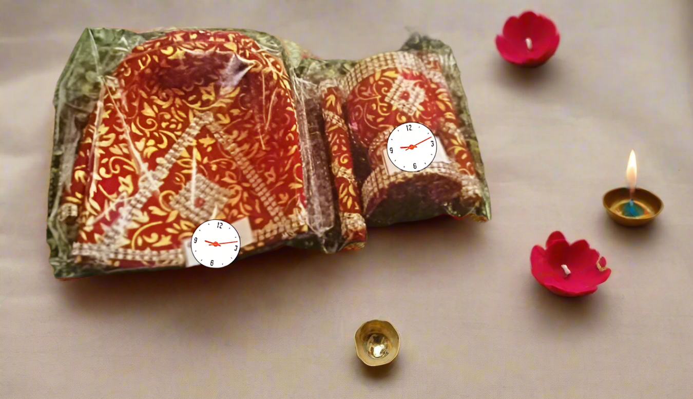 Decorative Chajla, Okhli/Ukhal musal Set for Indian Wedding Rituals (Red)✨️