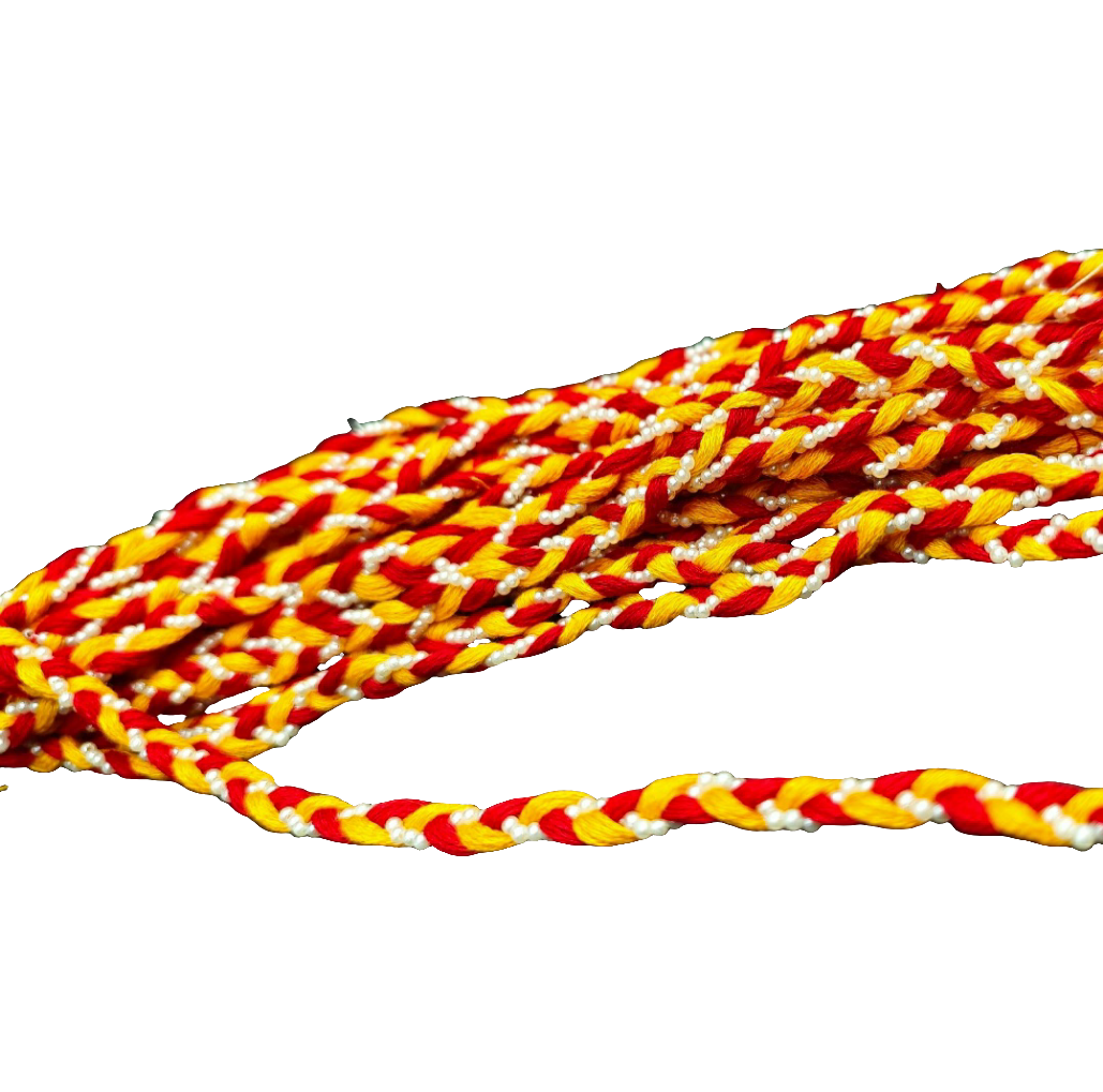 Handmade Pearl Bead Moli Rakhi for Raksha Bandhan