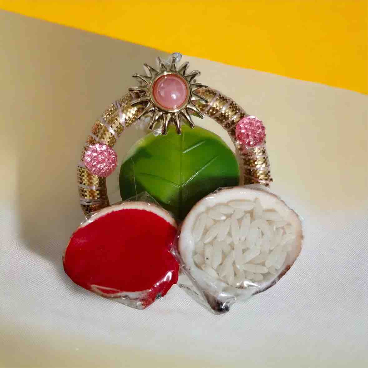 Paan Patta Designer Roli Chawal Set for Raksha Bandhan