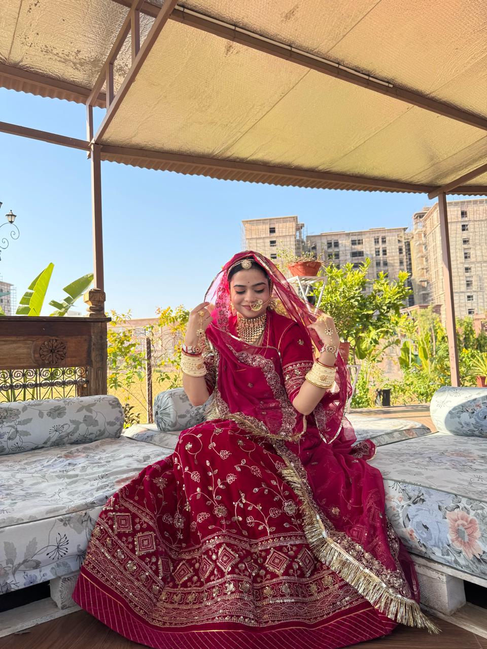 Karwa chauth special traditional Rajasthani elegant poshak
