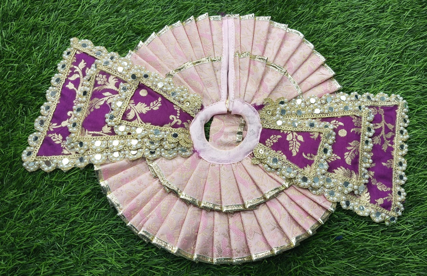 Designer Double Frill Double Dupatta elegant Laddu Gopalji poshak pack of 2