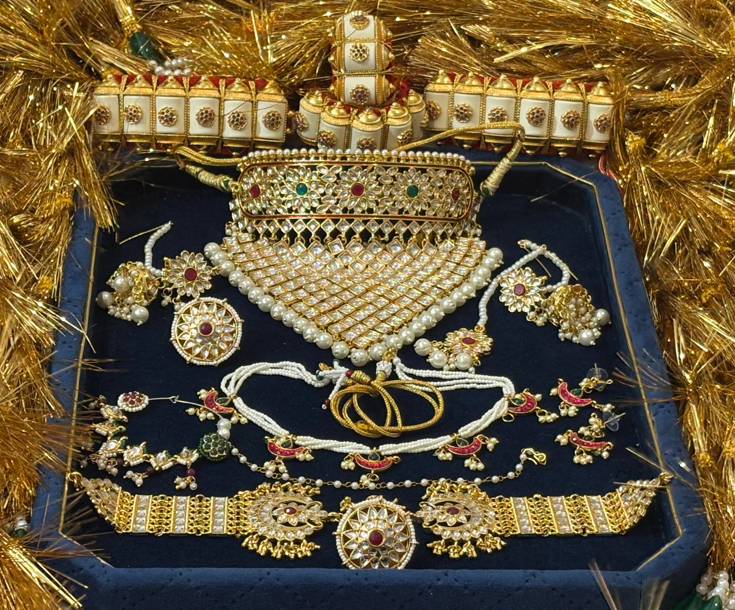 Rajwadi Jewelry Set for Rajputi Poshak – Traditional Rajasthani Bridal Necklace Combo for Wedding Wear