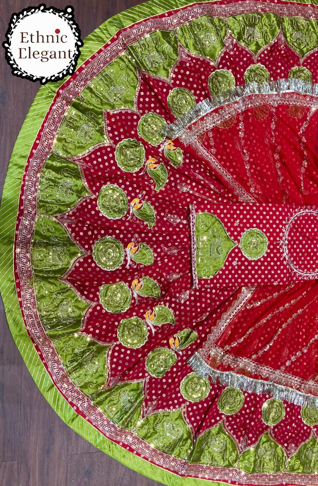 FANCY SOFT Banarsi FABRIC with Pure Odhani in New Colours Botique SATIN PATCH work beautiful Rajputi poshak