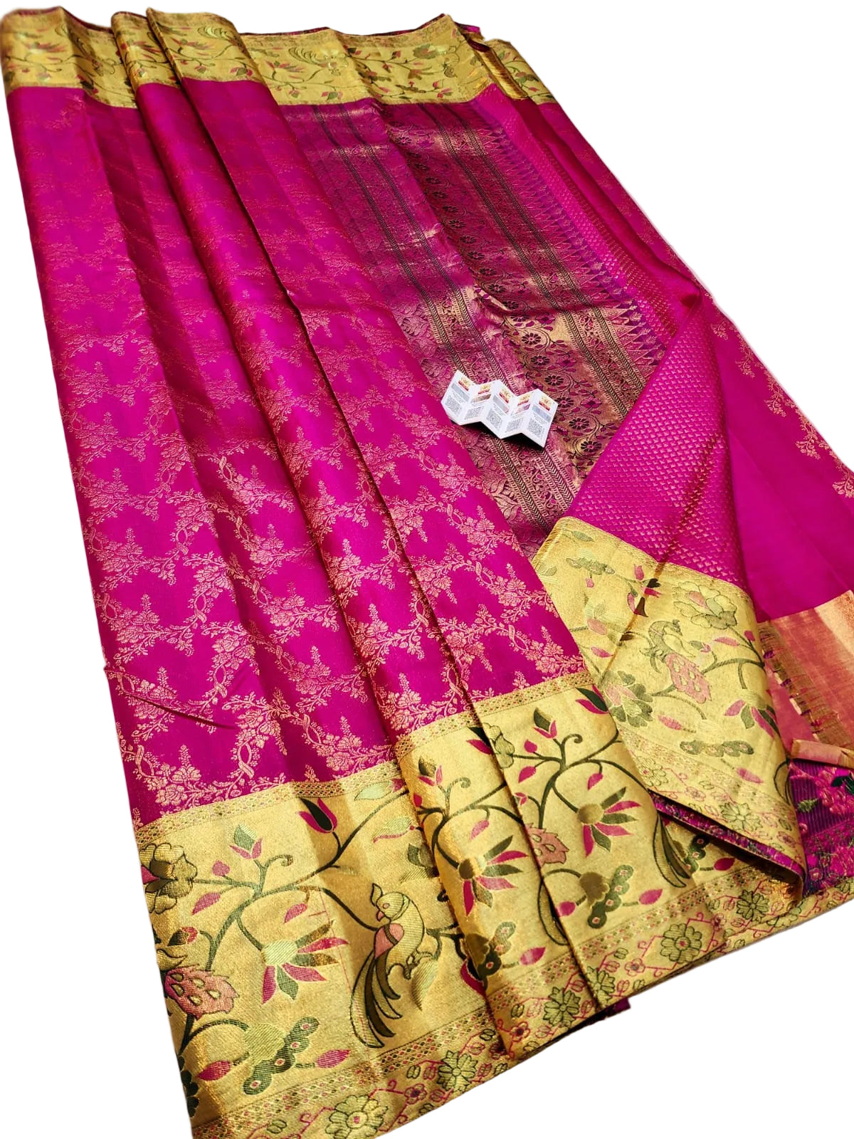 Pure Kanjivaram Silk Saree – Silk Mark Certified | Royal & Gold Zari Traditional Bridal Wear