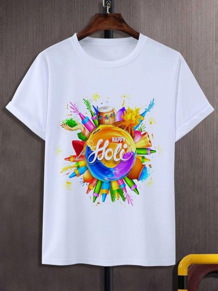 Holi Special Trendy Printed T-Shirt for Men & Women