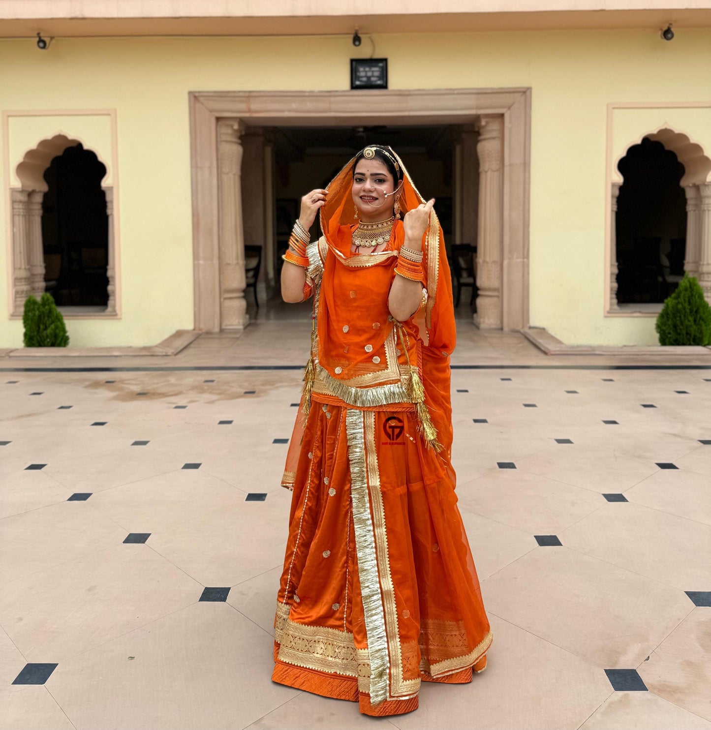 Elegant Partywear Rajasthani poshak