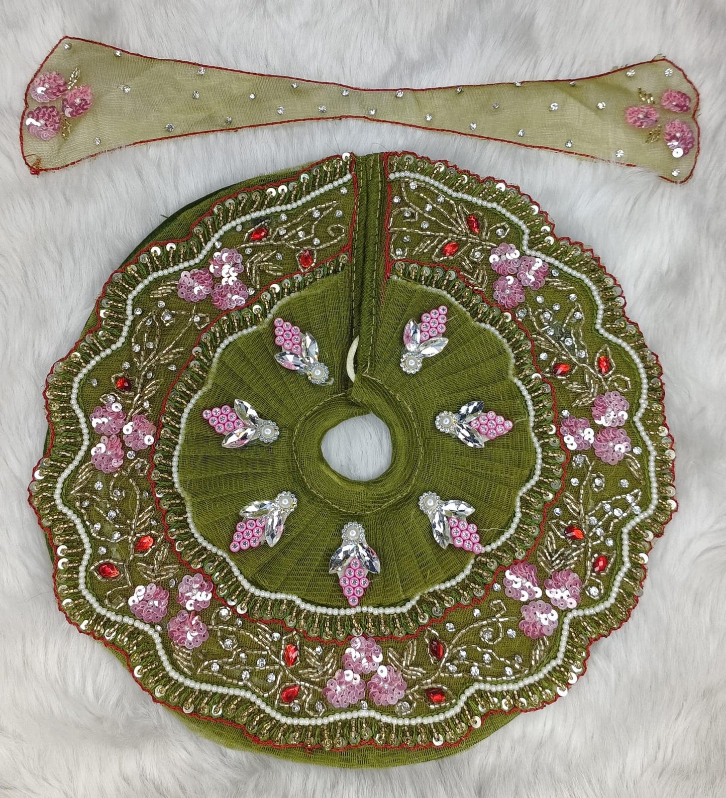 Tyohar special heavy designer Ladoo gopalji poshak size 6inch