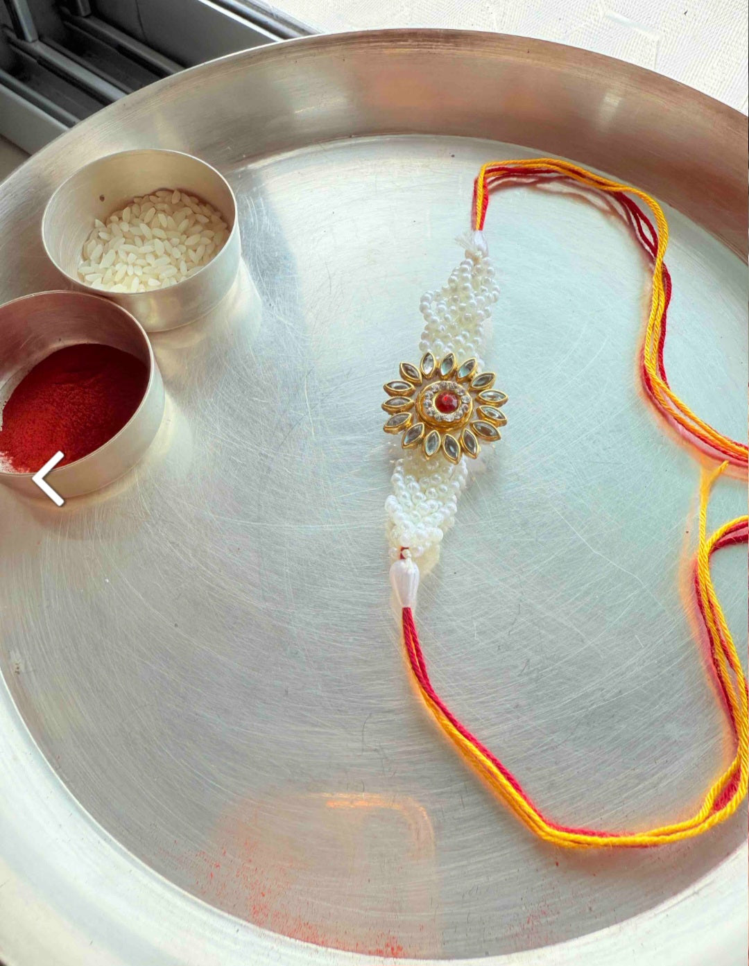Surya Kundan Pearl Rakhi