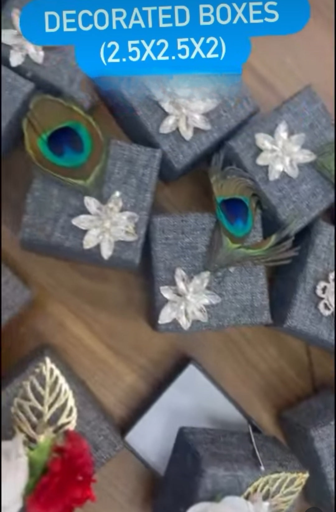 Handcrafted Ring & Coin Box Return Gift Pack of 15 | Customized Wedding & Festive Gift Boxes