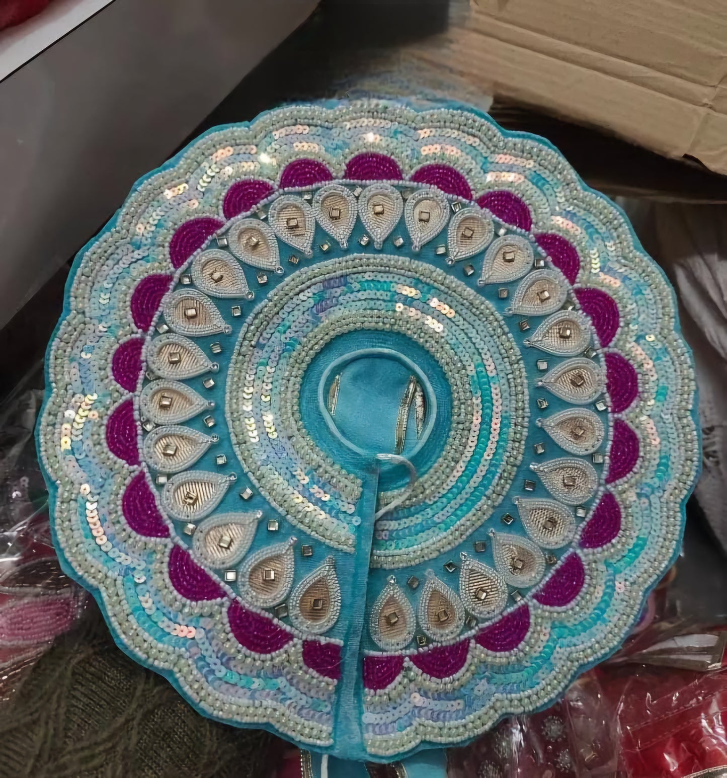 Girdhari Sunhari Designer Boutique poshak 6inch