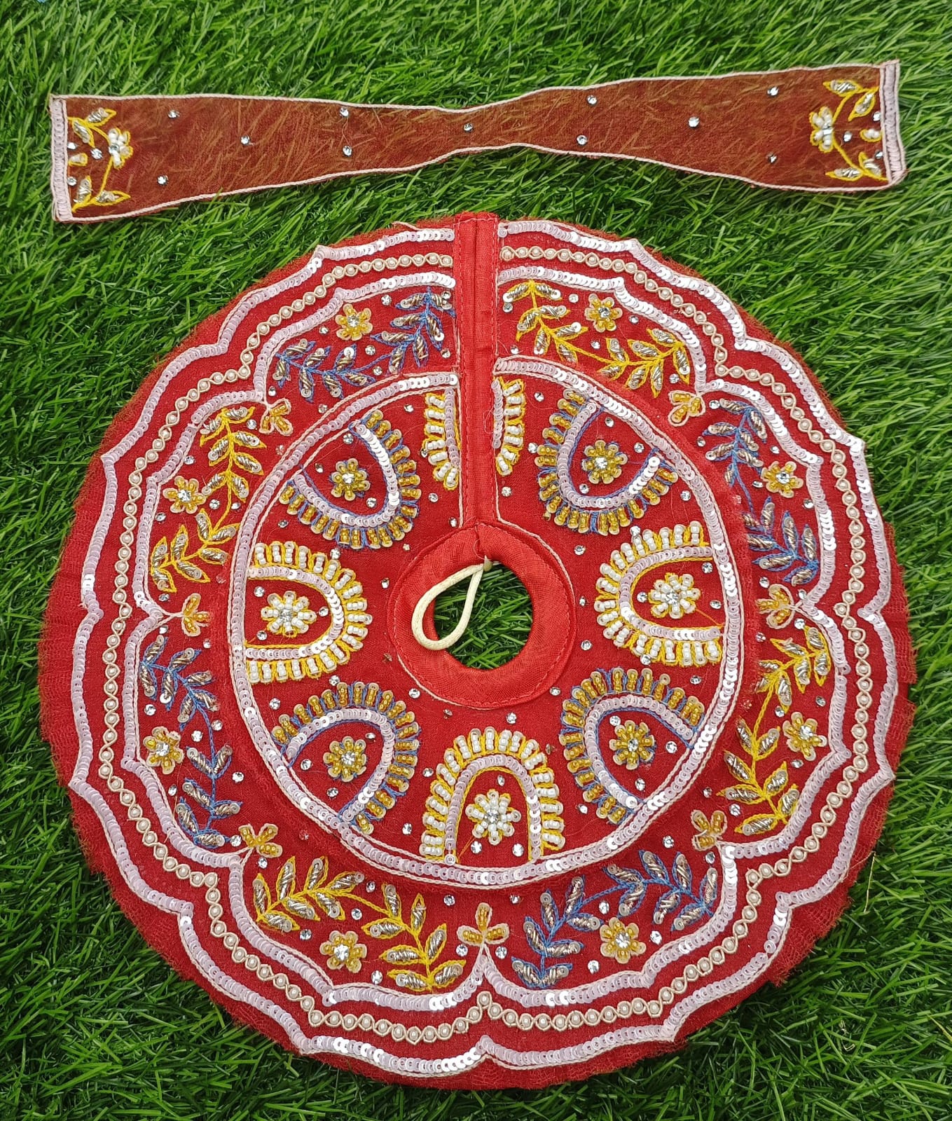 Beautiful handcrafted Ladoo gopalji poshak size 6 inch