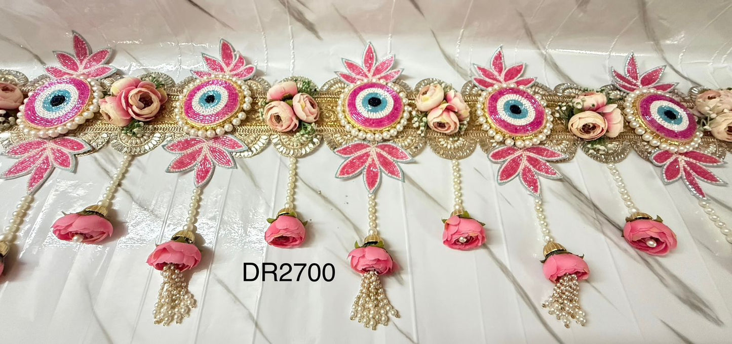 Floral elegant evil eye heavy Bandarwal/Toran 40"inch