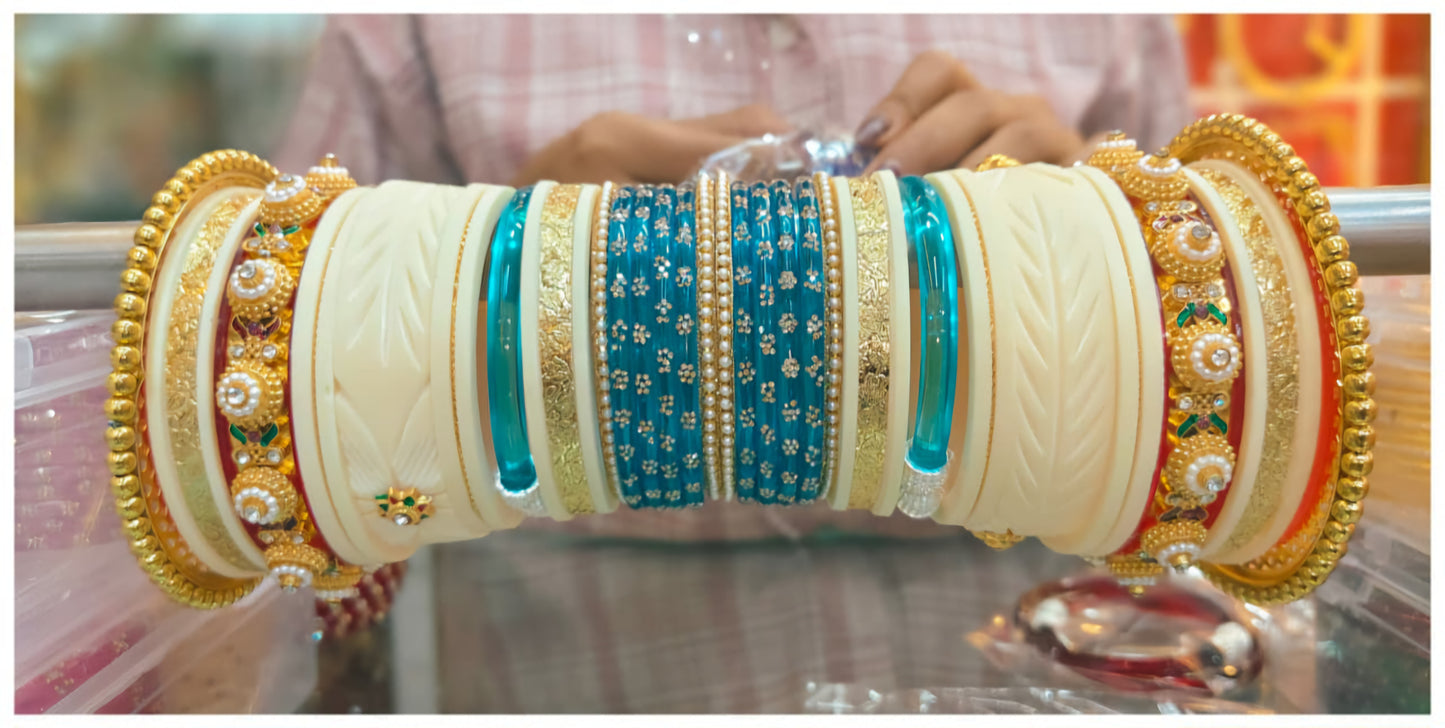 Traditional Rajshree Chuda Bangles Set | Bridal & Rajasthani Wedding Bangles