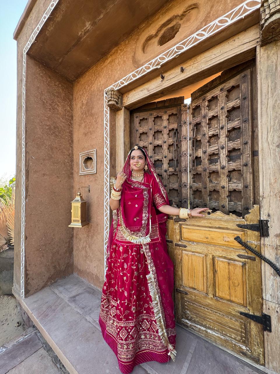 Karwa chauth special traditional Rajasthani elegant poshak