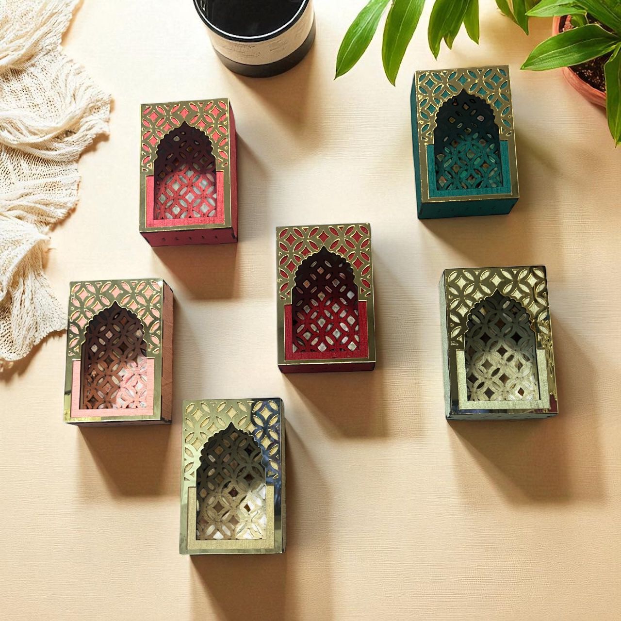 Add a royal touch to your home, weddings & festive décor with these beautifully crafted jharokas pac of 3