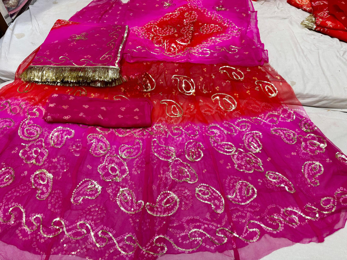 Thakurji pure Rai bandej Elegant Rajasthani poshak