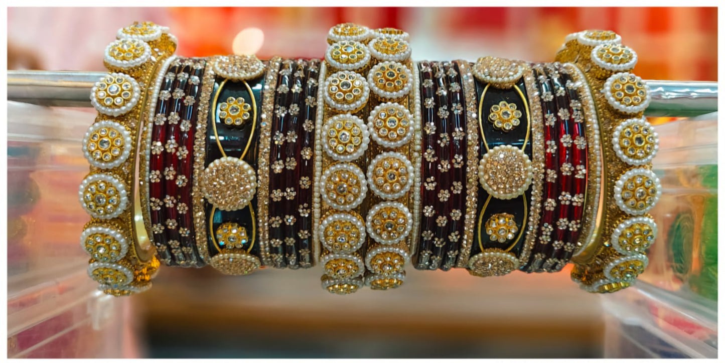 Luxury Rajasthani Rajwadi Chuda Set for Brides | Bridal Wedding Chuda