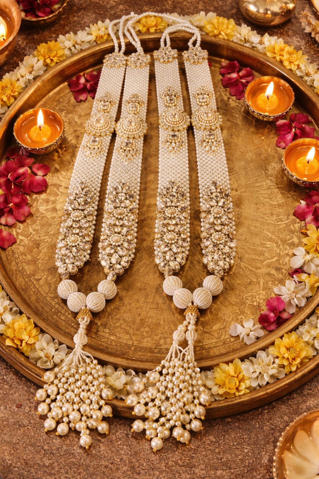 Royal Wedding Handcrafted Varamala pair