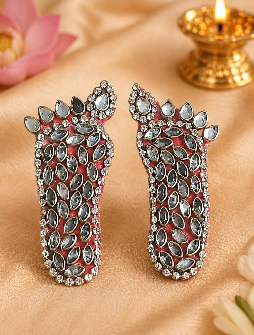 Laxmi maa charan 🌹🙏 7cm pack of 1 pair