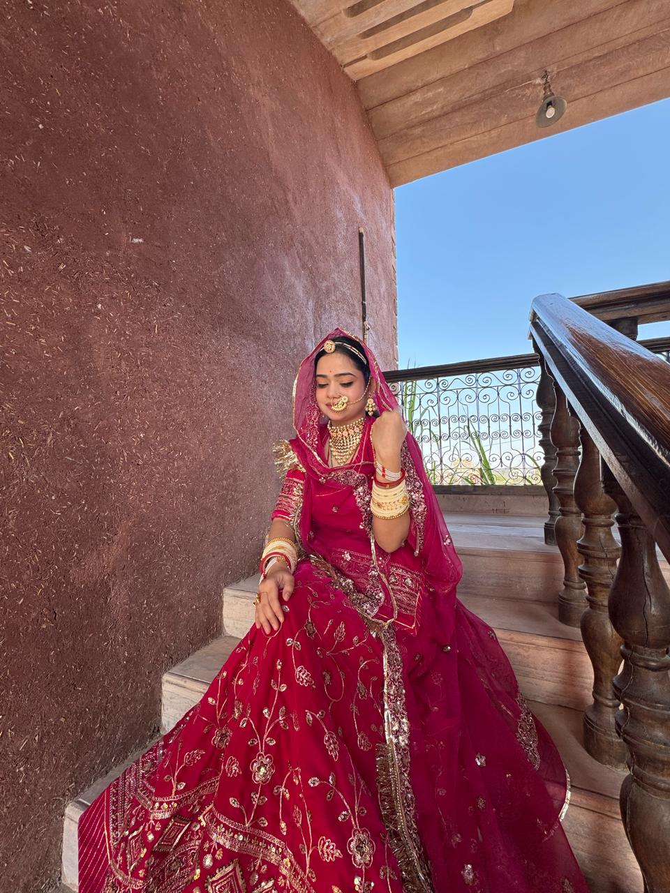 Karwa chauth special traditional Rajasthani elegant poshak