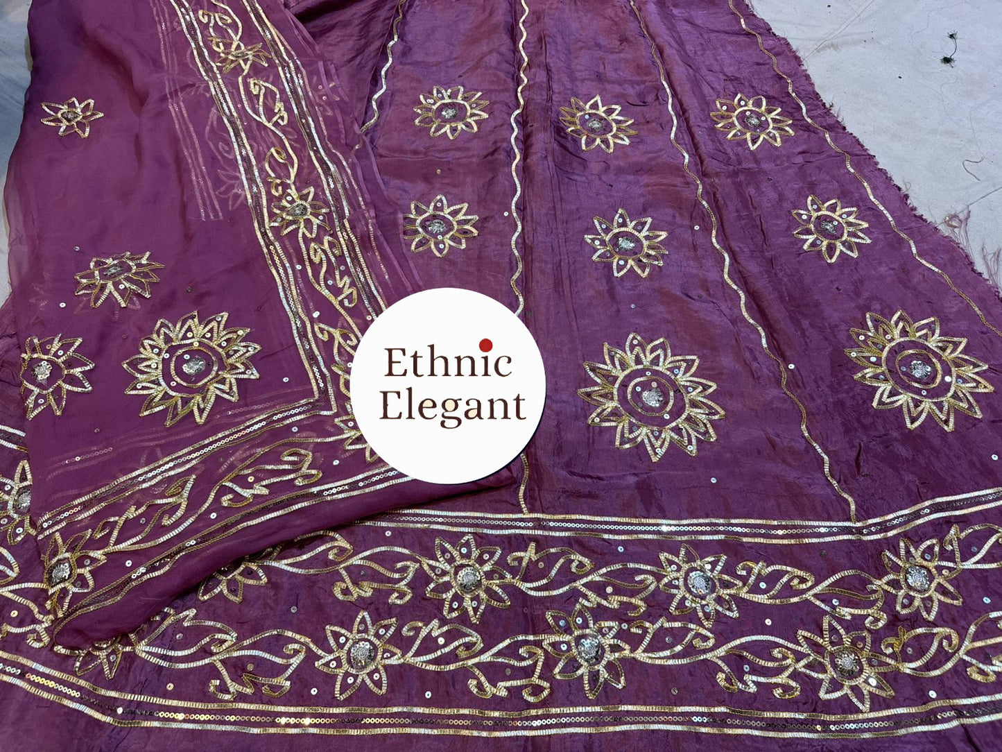 Beautiful boutique upada fabric elegant handwork thakurji pure odhna poshak