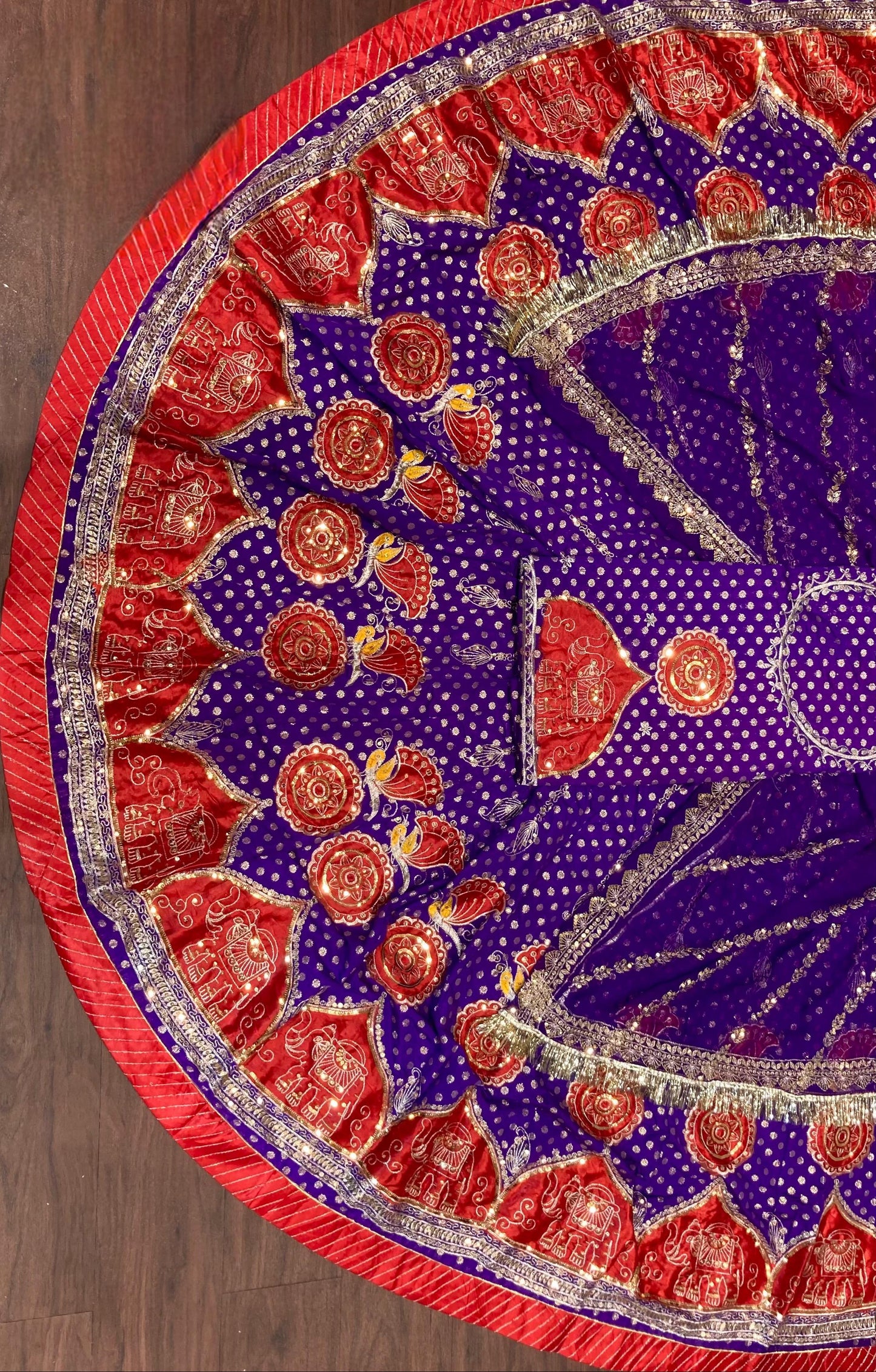 FANCY SOFT Banarsi FABRIC with Pure Odhani in New Colours Botique SATIN PATCH work beautiful Rajputi poshak