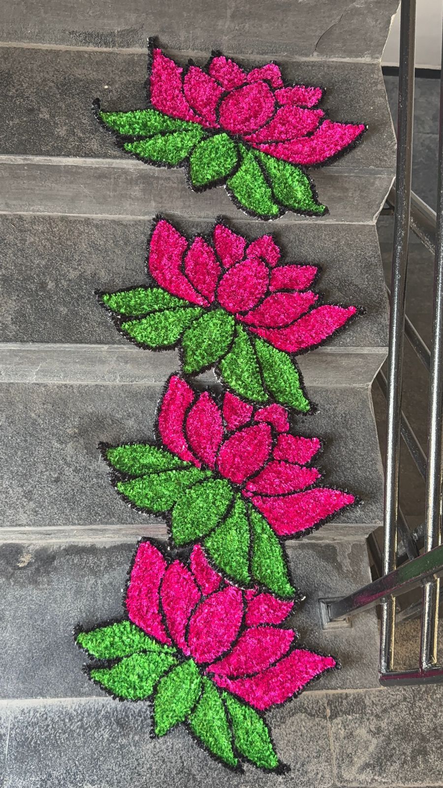 Fur mats lotus 🪷 for Diwali decor size 14/14 inch" pack of 4