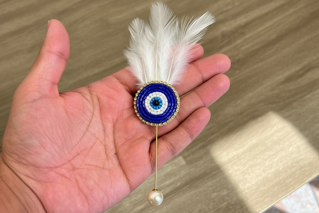 Handcrafted Evil Eye Brooches (Pack of 50)